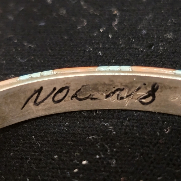 Navajo and Zuni Sterling Silver Inlay Bracelets Damaged Paul Begay/Tracy Zunie - Picture 12 of 15